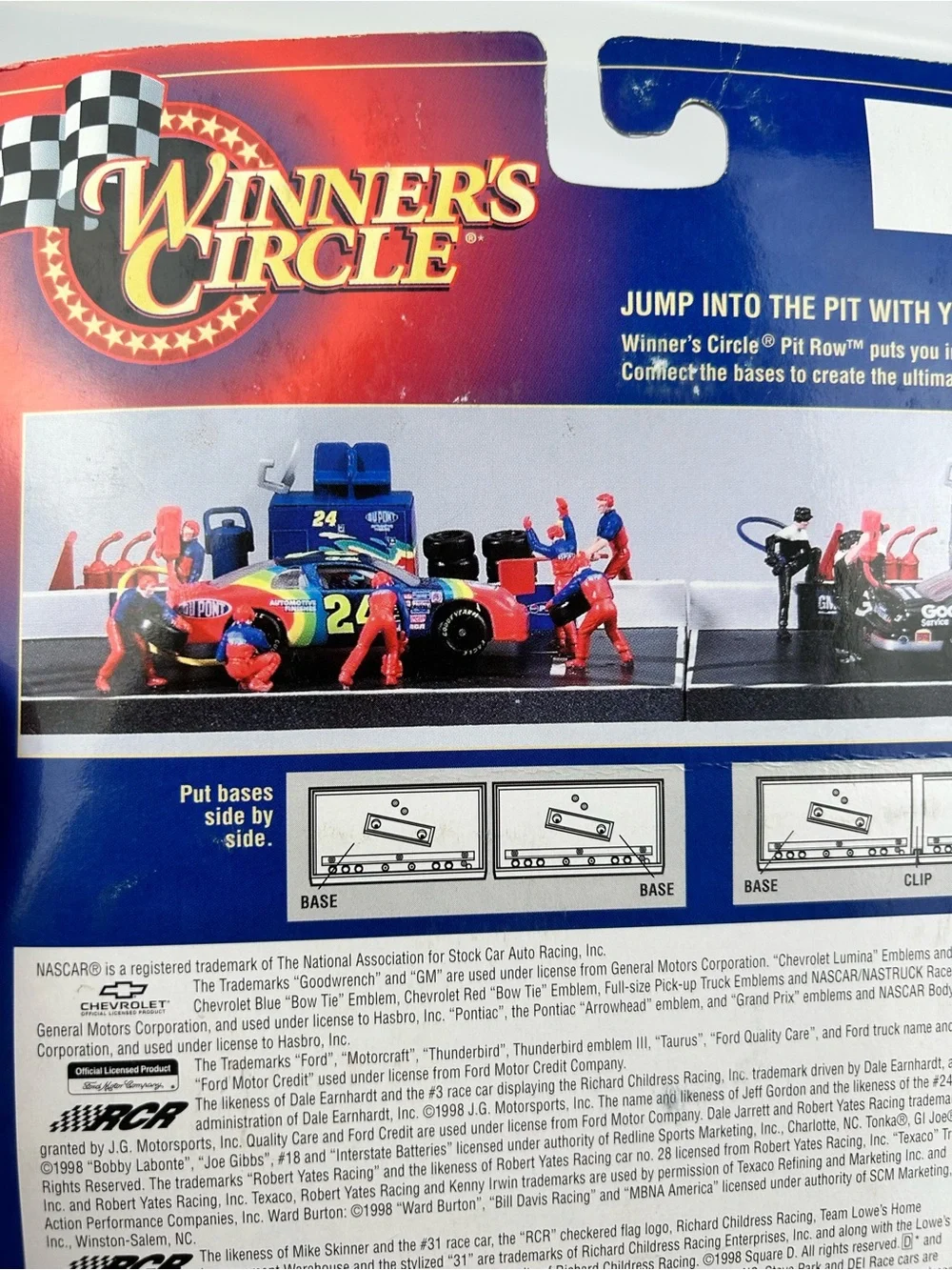 FINAL SALE! Winner's Circle 1998 Jeff Gordon #24 NASCAR Pit Row Series Diecast